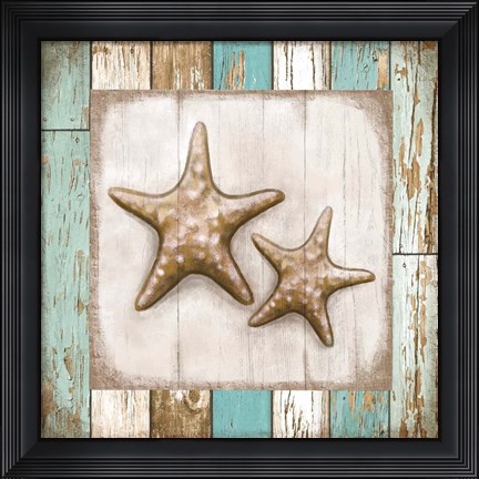 Framed Two Starfish Print