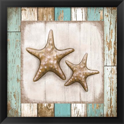 Framed Two Starfish Print