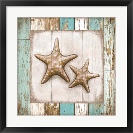 Framed Two Starfish Print