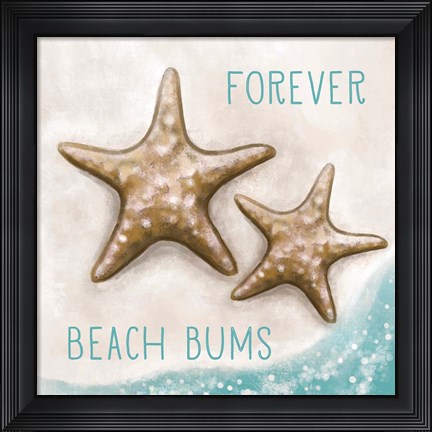 Framed Forever Beach Bums Print