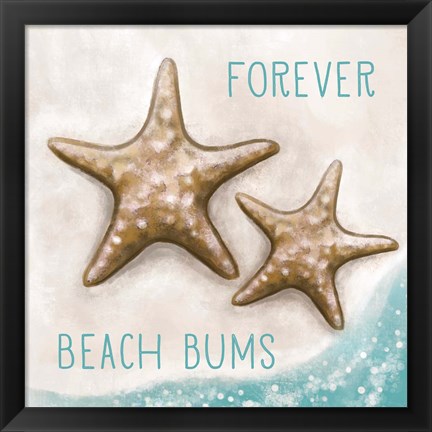 Framed Forever Beach Bums Print