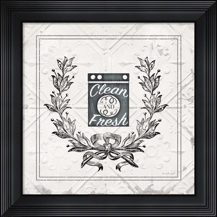 Framed Clean and Fresh Print