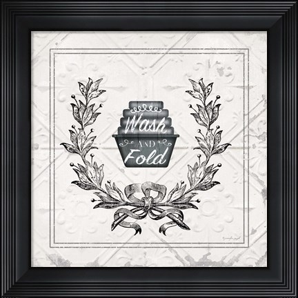 Framed Wash and Fold Print