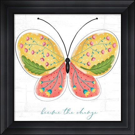 Framed Become the Change Print