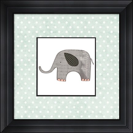 Framed Little Elephant Print