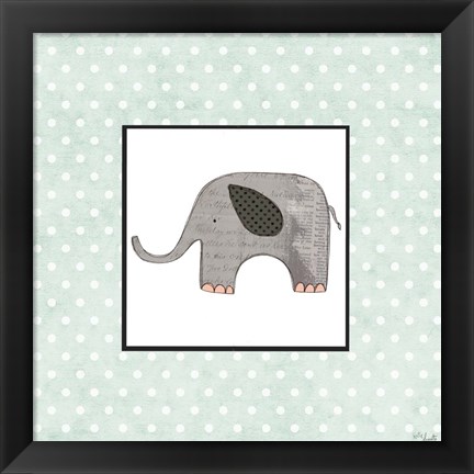 Framed Little Elephant Print