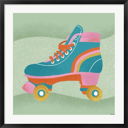 Framed Roller Skate Print