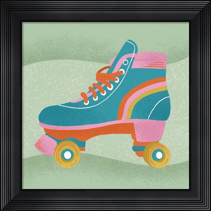 Framed Roller Skate Print