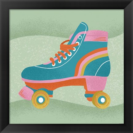 Framed Roller Skate Print