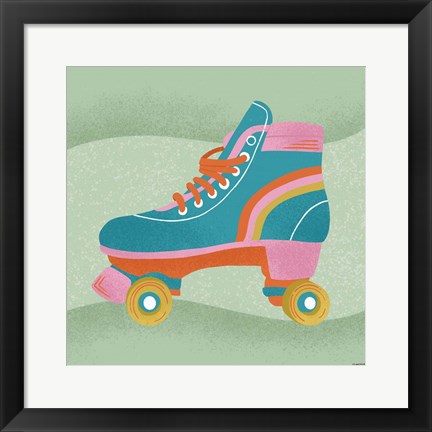 Framed Roller Skate Print