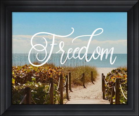 Framed Freedom Beach Print