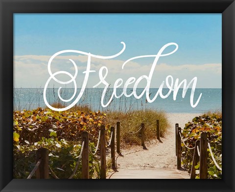 Framed Freedom Beach Print