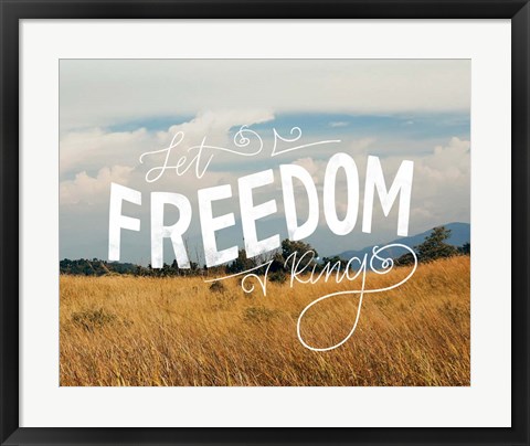 Framed Freedom Prairie Print