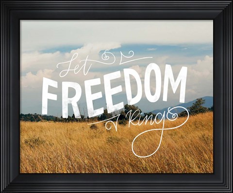 Framed Freedom Prairie Print