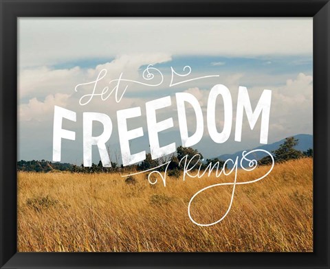 Framed Freedom Prairie Print