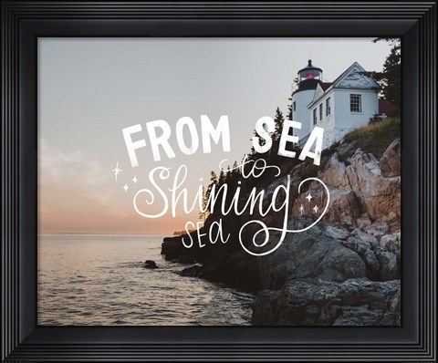 Framed Sea to Shining Sea Print