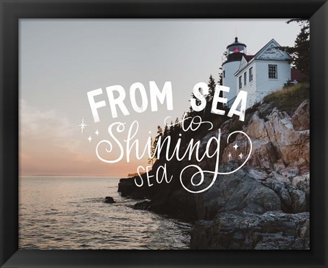 Framed Sea to Shining Sea Print