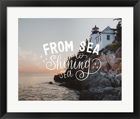 Framed Sea to Shining Sea Print