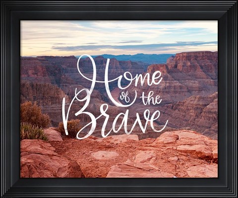 Framed Home of the Brave Print