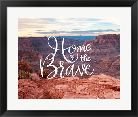 Framed Home of the Brave Print