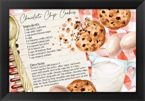 Framed Cookie Recipe Print