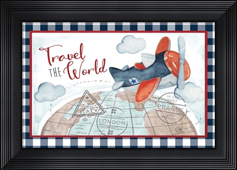 Framed Travel the World Print