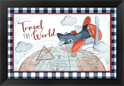 Framed Travel the World Print