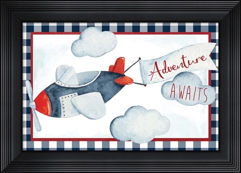 Framed Adventure Awaits Print