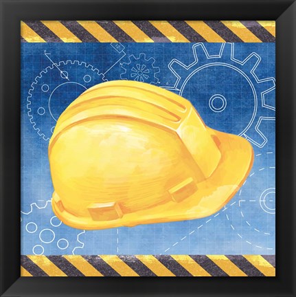 Framed Hard Hat Print