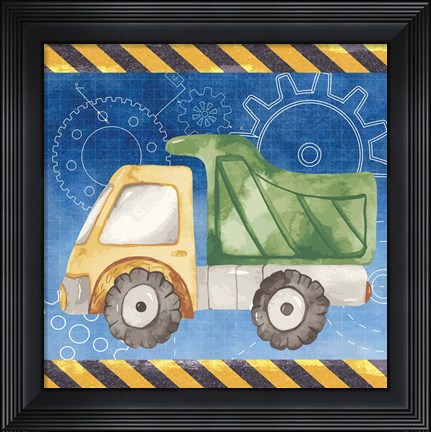 Framed Dump Truck Print