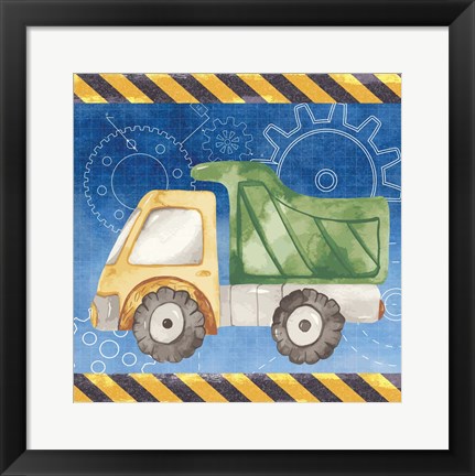 Framed Dump Truck Print