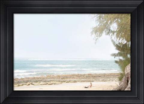 Framed Day at the Beach I Print