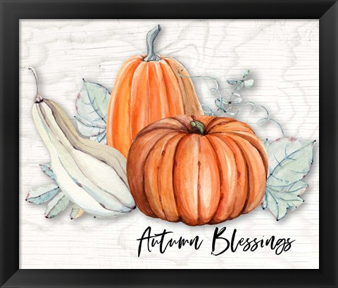 Framed Autumn Blessings Print