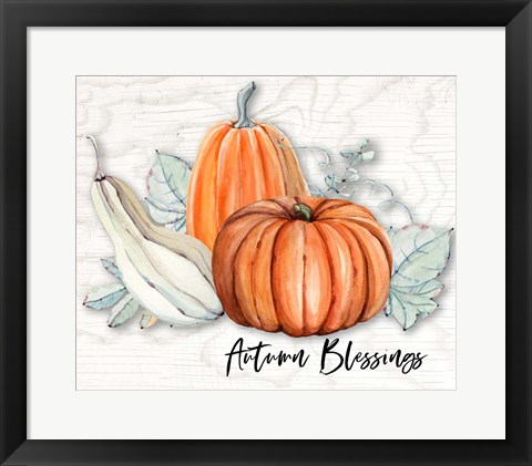 Framed Autumn Blessings Print