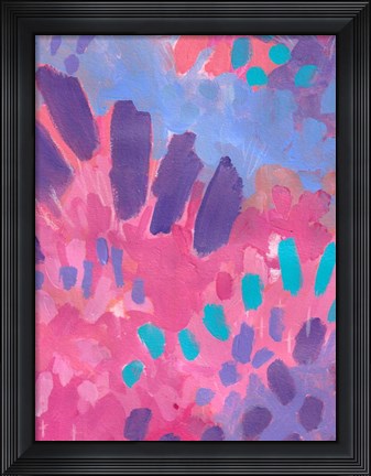 Framed Pink Background Print