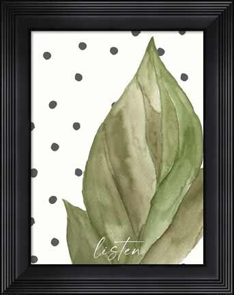 Framed Listen Print