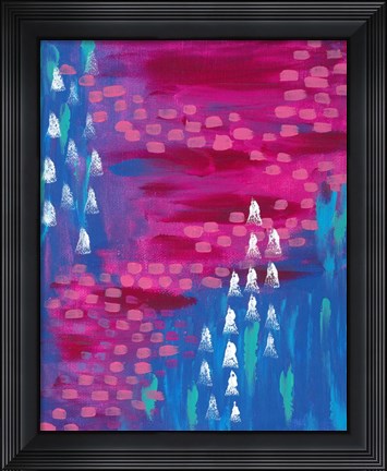 Framed Painted Canvas I Print