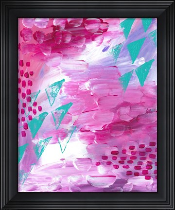 Framed Painted Canvas II Print
