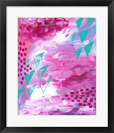 Framed Painted Canvas II Print