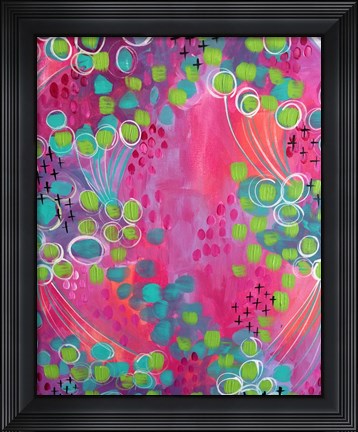 Framed Painted Canvas IV Print