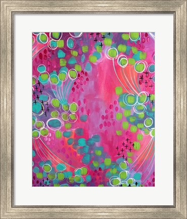 Framed Painted Canvas IV Print