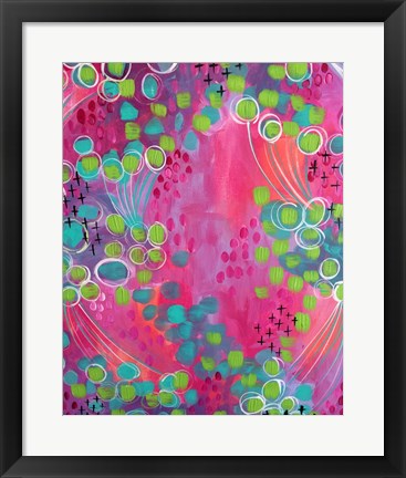 Framed Painted Canvas IV Print