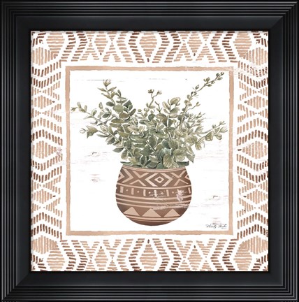 Framed Terracotta Pot I Print