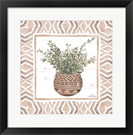 Framed Terracotta Pot I Print