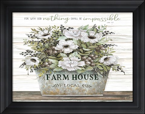 Framed Nothing Shall Be Impossible Print