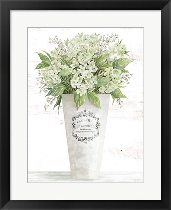 Framed Les Fleurs Hortensia Print