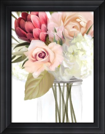 Framed Spring Mason Jar Print