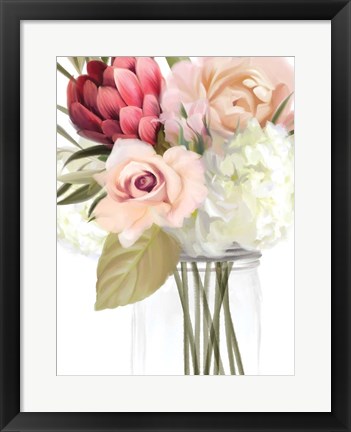Framed Spring Mason Jar Print