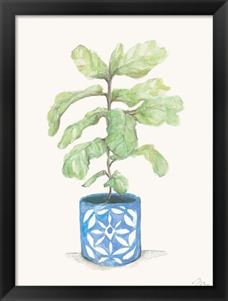 Framed Fiddle Leaf Plant Print