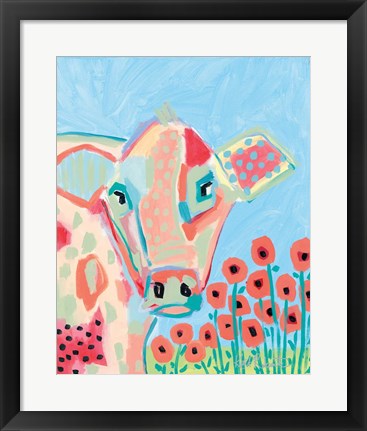 Framed Willa with Poppies Print